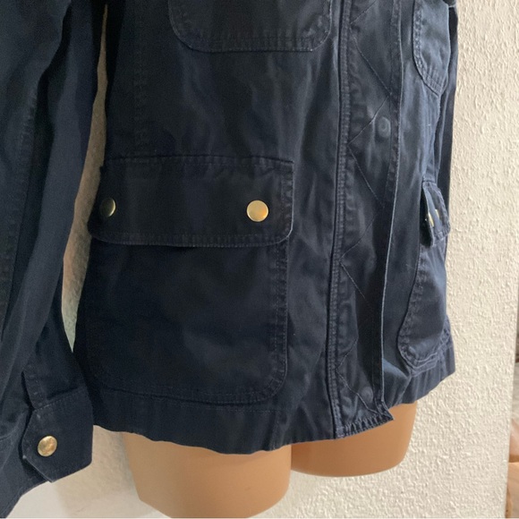 J. Crew Utility Cargo Navy Blue Light Jacket - Picture 6 of 12